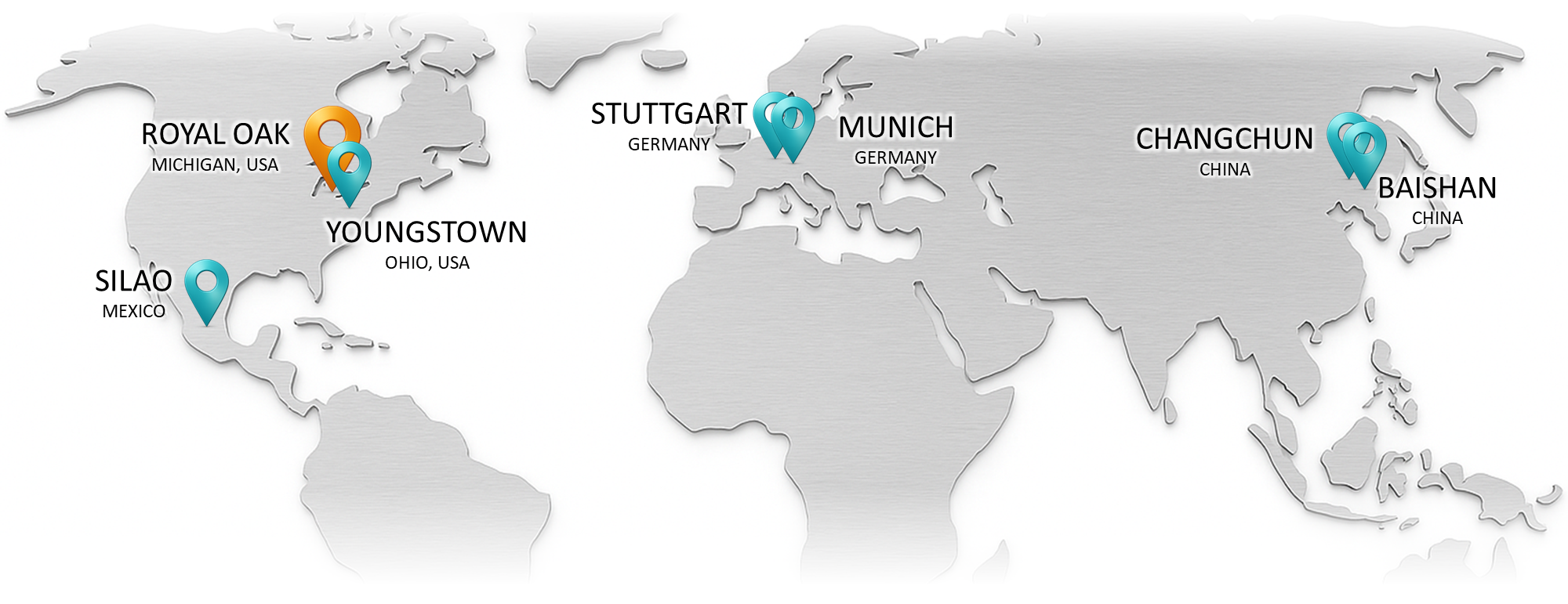 World Map with IMA Locations